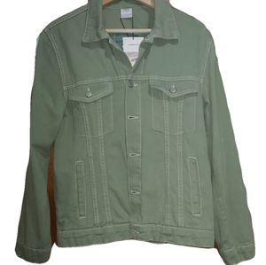 Zara denim mint jacket